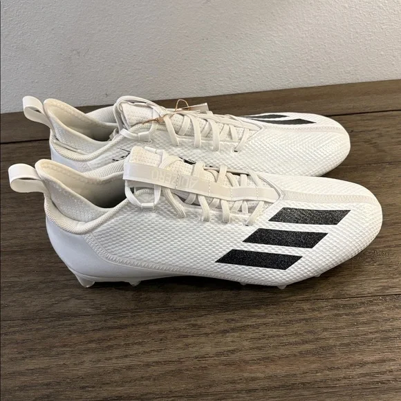 NEW [Adidas] Adizero Scorch Lightweight Football Cleats Black/White Men’s US 14 - Picture 8 of 13